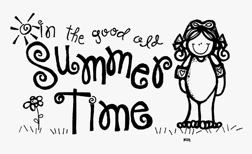 Summertime Png Free Download - Summer Camp Black And White, Transparent Png
