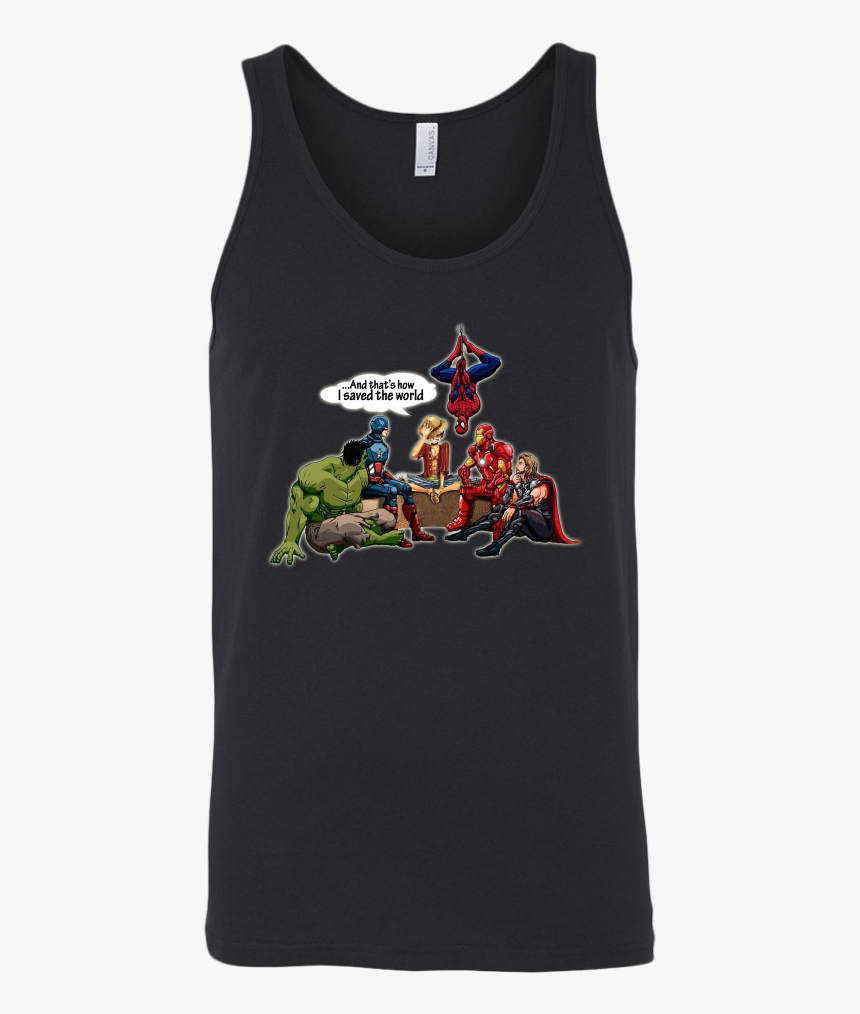 Monkey D Luffy And Superheroes And That S How I Shirt - Active Tank, HD Png Download