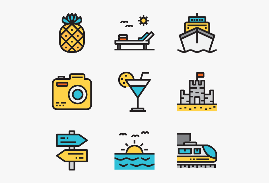 Иконки Лето Png, Transparent Png