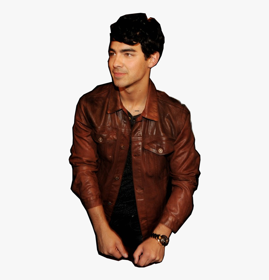 Transparent Joe Jonas Png - Leather Jacket, Png Download