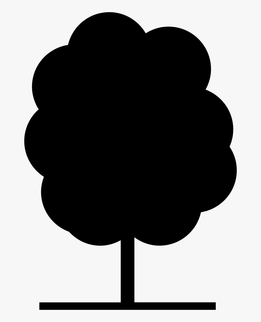 Clip Art Tree Silhouette Flowering Plant Leaf, HD Png Download