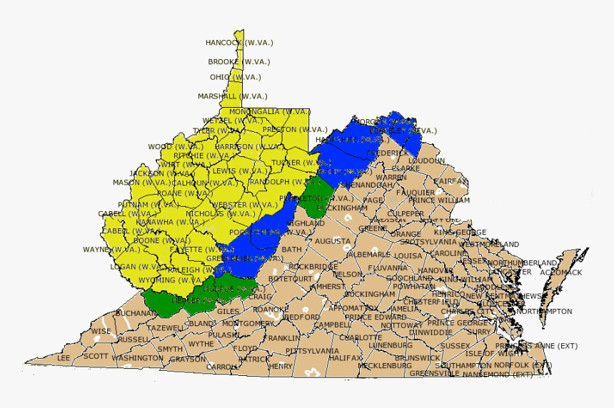Transparent Virginia State Outline Png - West Virginia Secession, Png Download