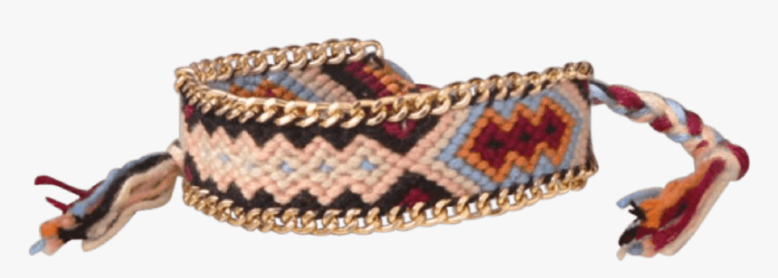 Braided Friendship Bracelet With Multi Colour Woven - Friendship Belt Png, Transparent Png