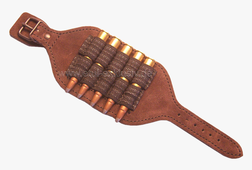 Munitionhandgelenketui, Leder, Braun - Strap, HD Png Download