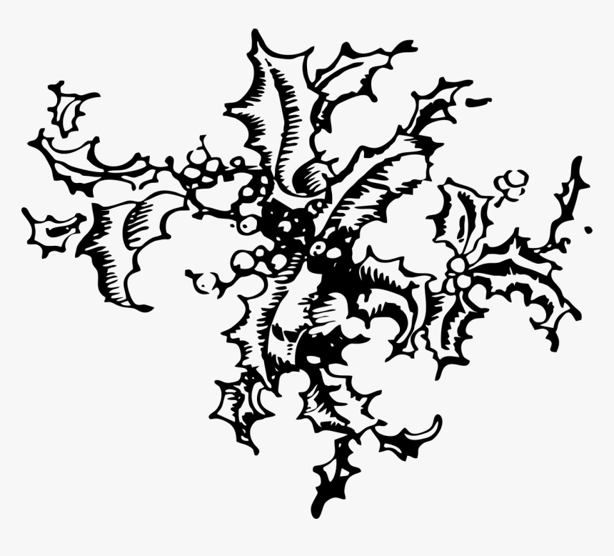 Holly Holiday Christmas Free Photo - Illustration, HD Png Download