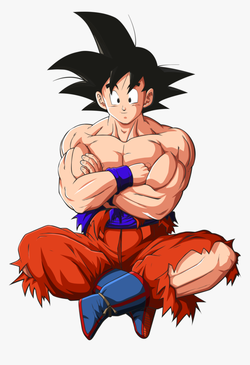 Dragon Ball Goku Sentado, HD Png Download