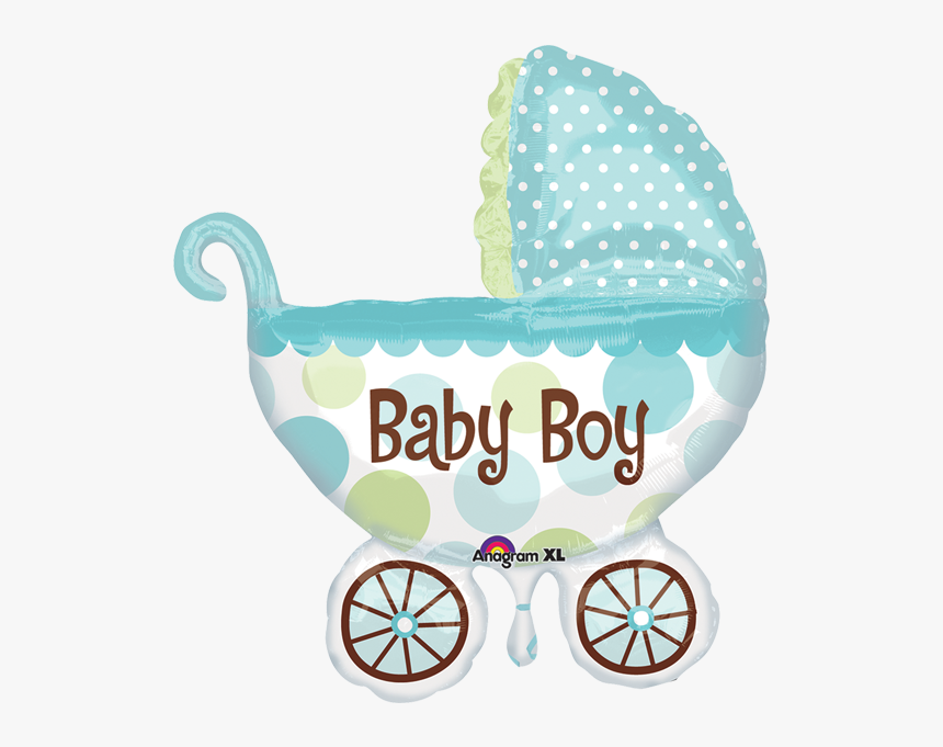 Globo Metalico 28 Baby Boy Carriola - Baby Boy Arrival, HD Png Download