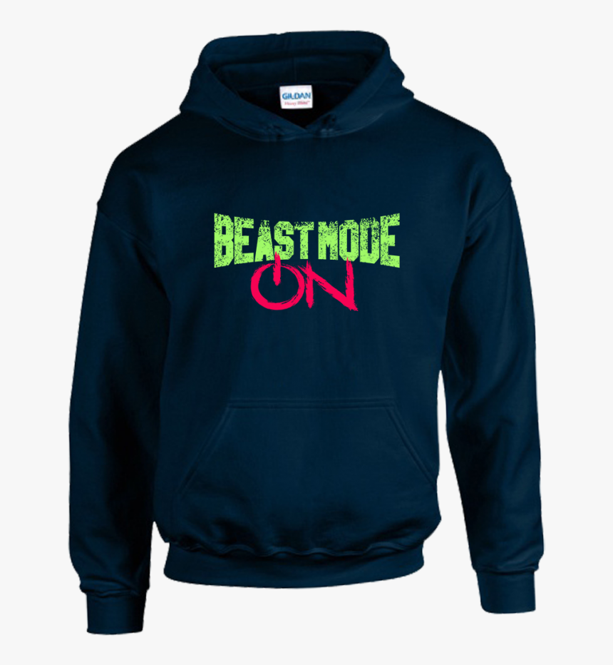 Beast Mode Unisex Hoodie - Gildan Hooded Sweatshirt Forest Green, HD Png Download