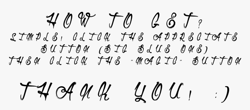 Clip Art Handwritten Brush Font - Calligraphy, HD Png Download