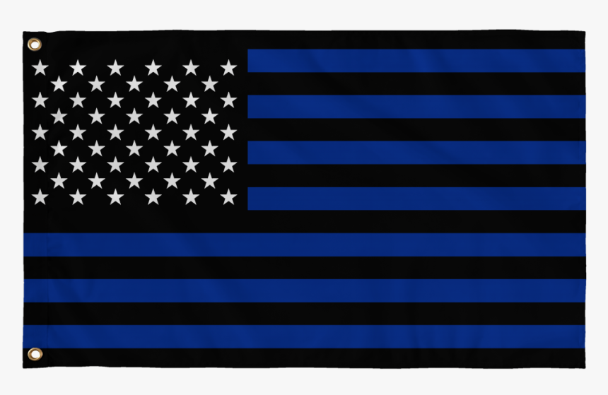 Thin Blue Line Stripes And Stars Flag 
 Class - Flag Blue Lives Matter, HD Png Download