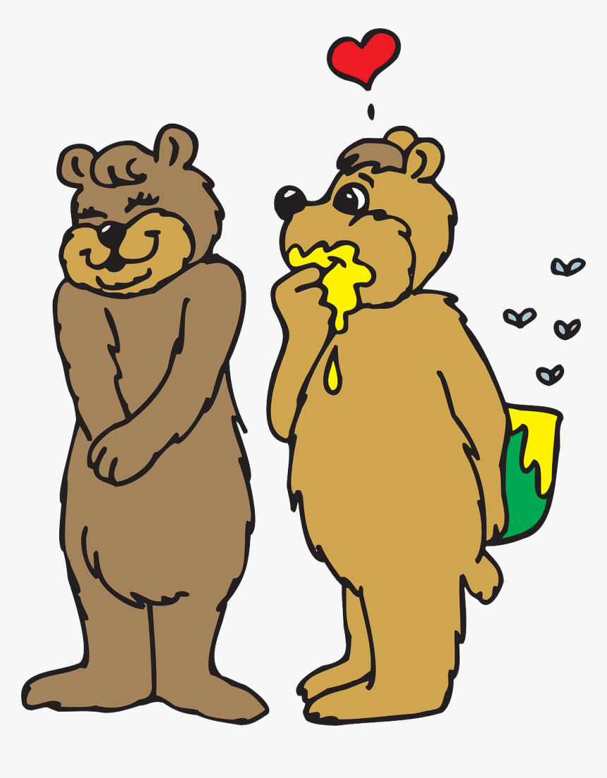 Transparent Romance Clipart - Honey Bear Love, HD Png Download