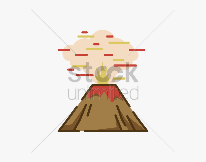 Volcanic Eruption Vector Image - Cross, HD Png Download