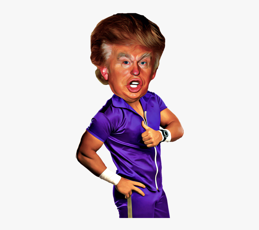 Alt Donald Trump Cartoon - Funny Looking Donald Trump, HD Png Download