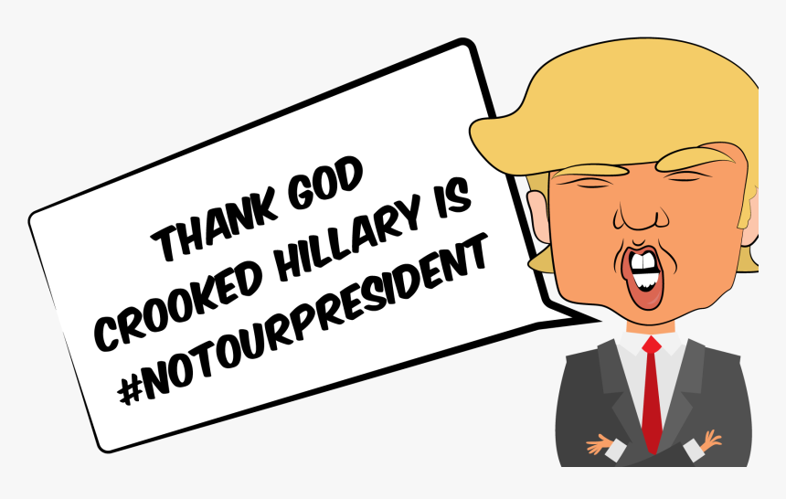 Transparent Hillary Head Png - Cartoon, Png Download
