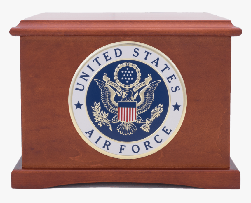 Air Force Seal On Coronet Urn From Veterans Fuenral - Emblem, HD Png Download