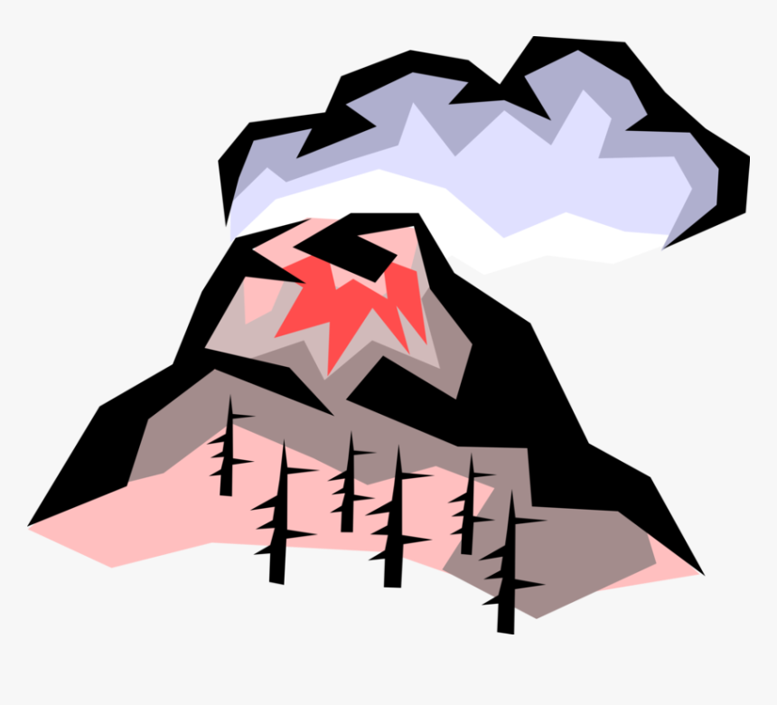 Vector Illustration Of Volcano Violent Eruption With - Consumer Protection Act 1987, HD Png Download