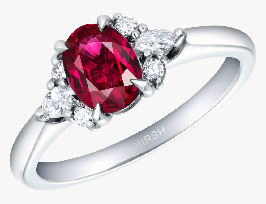 Papillon Ruby And Diamond Ring - Pre-engagement Ring, HD Png Download
