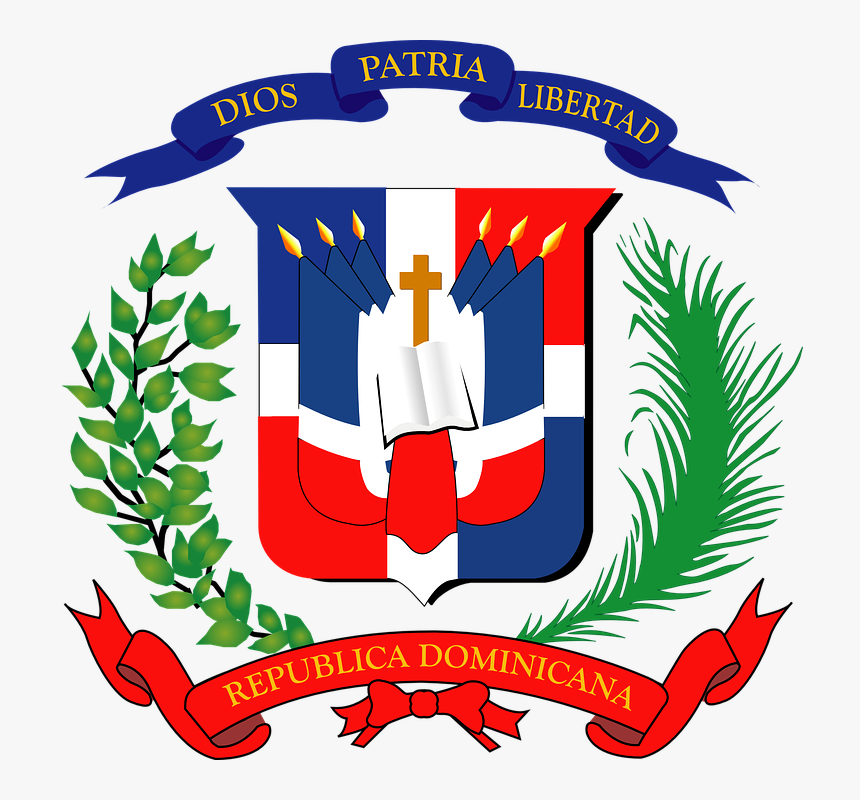 Dominican, Republic, Coat Of Arms, Coat, Arms - Escudo Nacional Dominicano Vector, HD Png Download