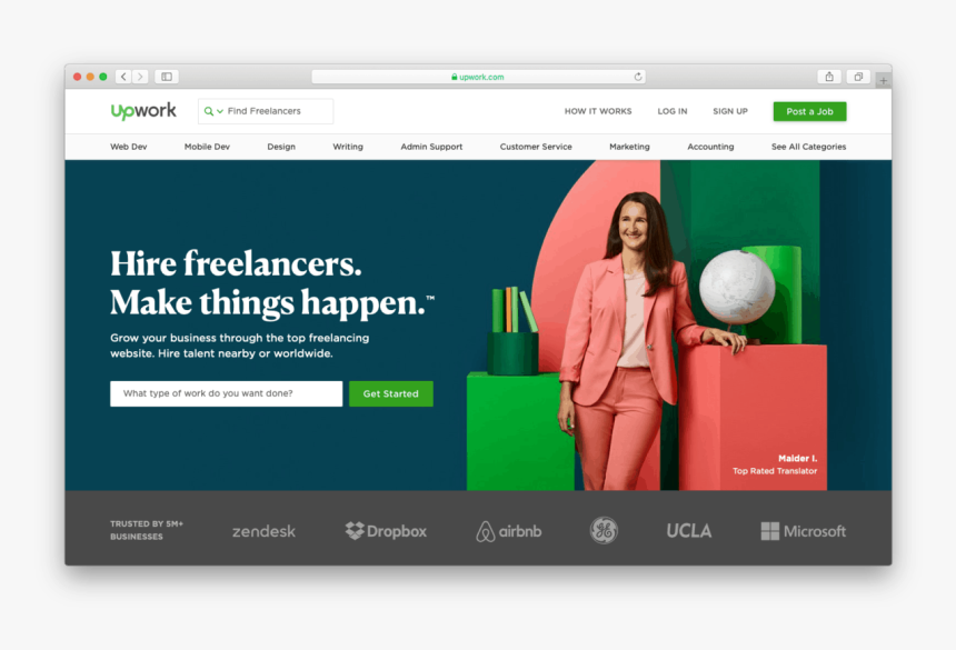 Upwork Allows You To Hire Wordpress Freelancers With - Upwork, HD Png Download
