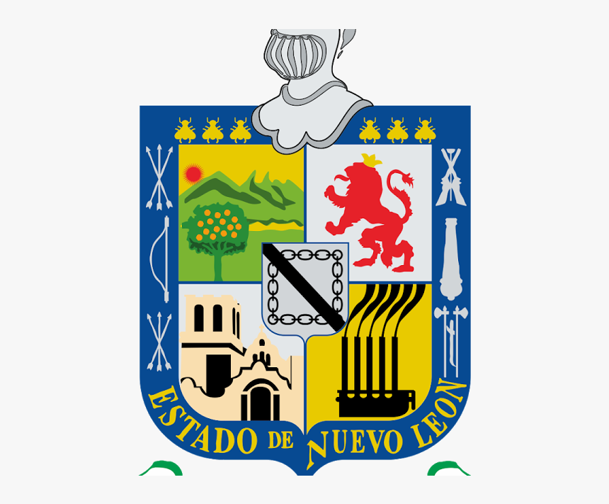 Escudo Del Estado De Nuevo Leon Logo Vector - Escudo De Nuevo León, HD Png Download