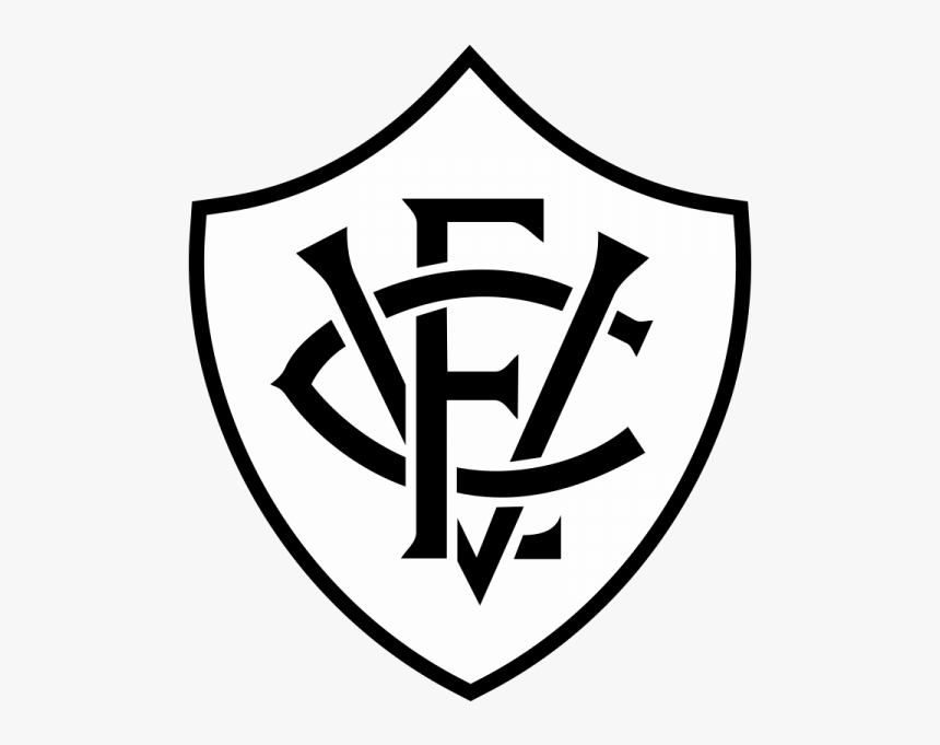 Escudo Do Vitoria Preto E Branco, HD Png Download