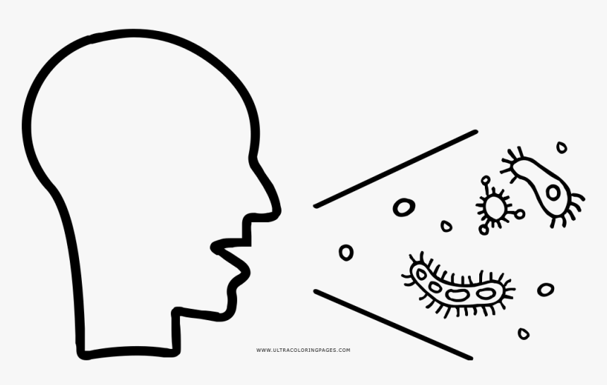 Sneeze Coloring Page - Sneeze Icon, HD Png Download