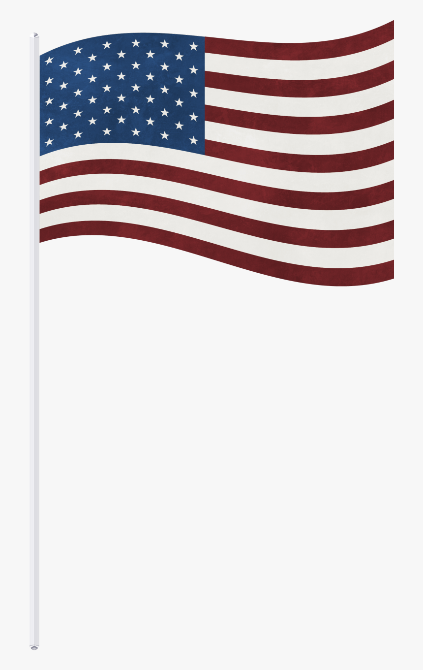 American Flag Png Vertical - American Flag On Stick Png, Transparent Png