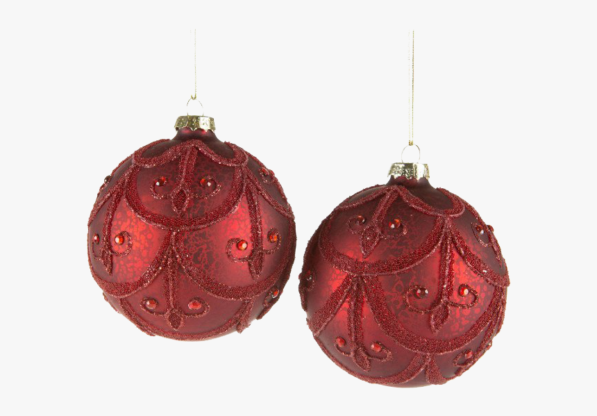 Red Christmas Ball Png Photos - Earrings, Transparent Png