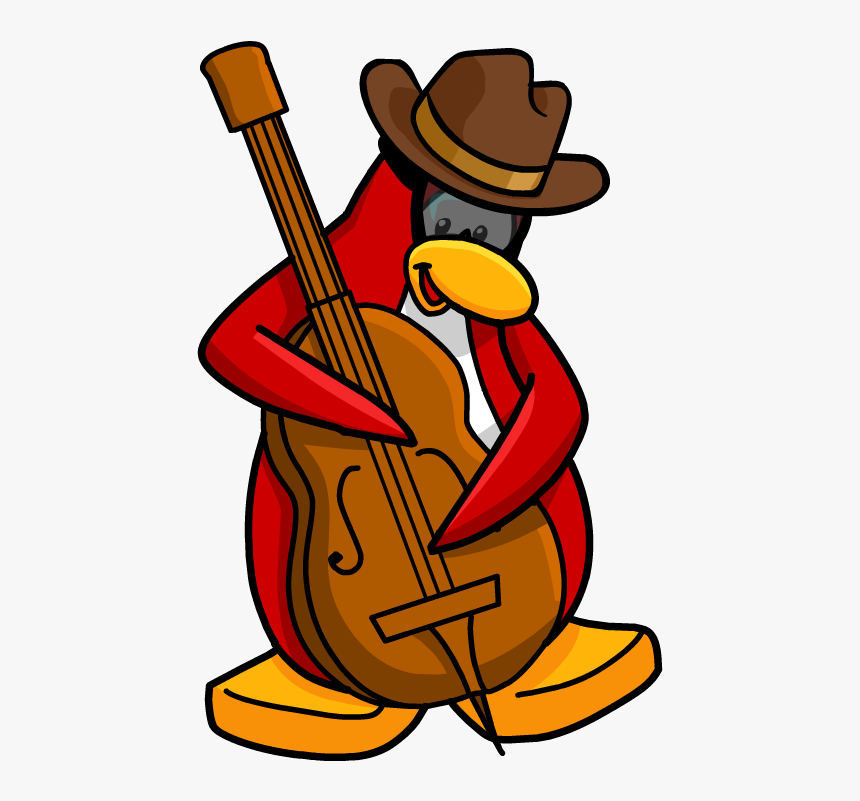 Transparent Upright Bass Clipart - Club Penguin Stompin Bob Png, Png Download