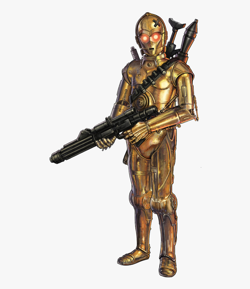 Star Wars Protocol Droid Armed, HD Png Download , Transparent Png Image ...