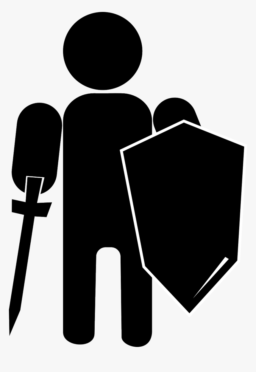 Roman Soldier Silhouette Png, Transparent Png