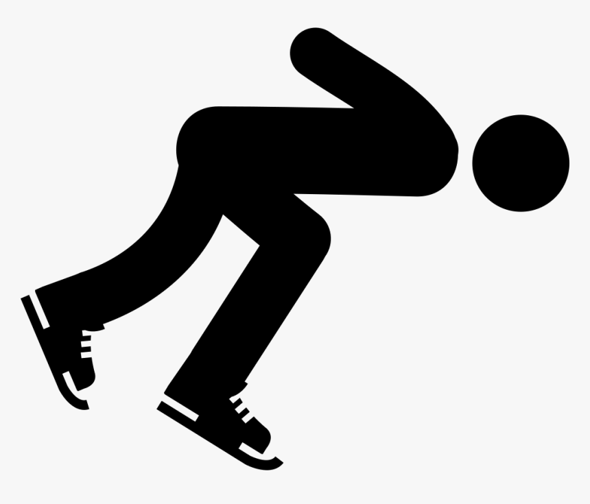 Ice Skating Man - Schaatsen Icoon, HD Png Download
