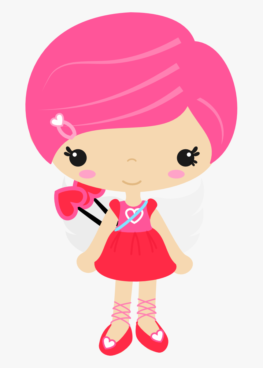 Cute Clipart ❤ Niña Cupido - Cupido Niña, HD Png Download
