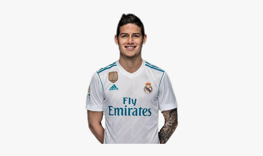 #james #realmadrid #futbol #soccer #tattoo #colombia - Jersey Real Madrid 2018, HD Png Download