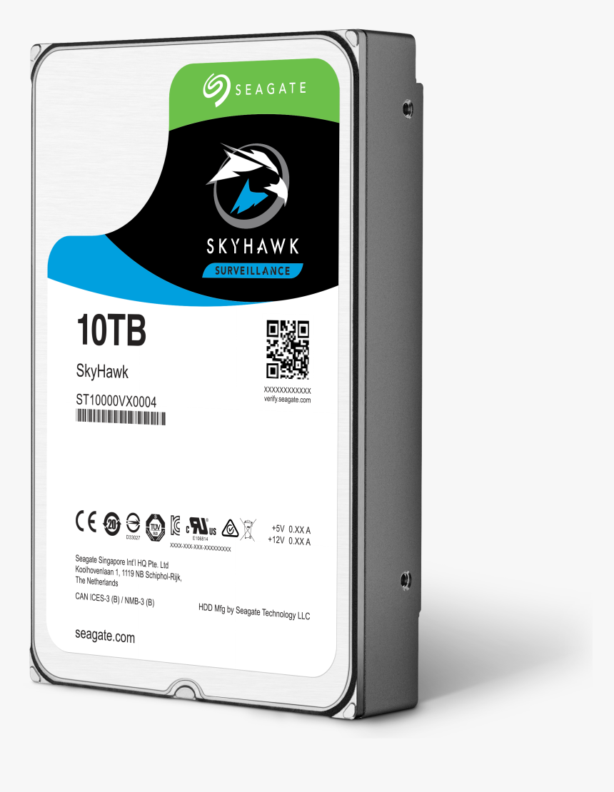 Seagate Skyhawk 10tb 3.5 7200rpm 256mb Sata3 St10000vx0004, HD Png Download