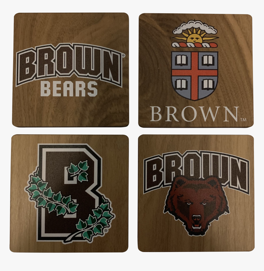 Brown University Walnut Coaster Set 
 Class - Illustration, HD Png Download