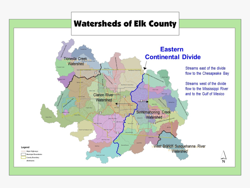 Click To Enlarge Image Ecwatershedorig - Sinnemahoning Watershed, HD Png Download