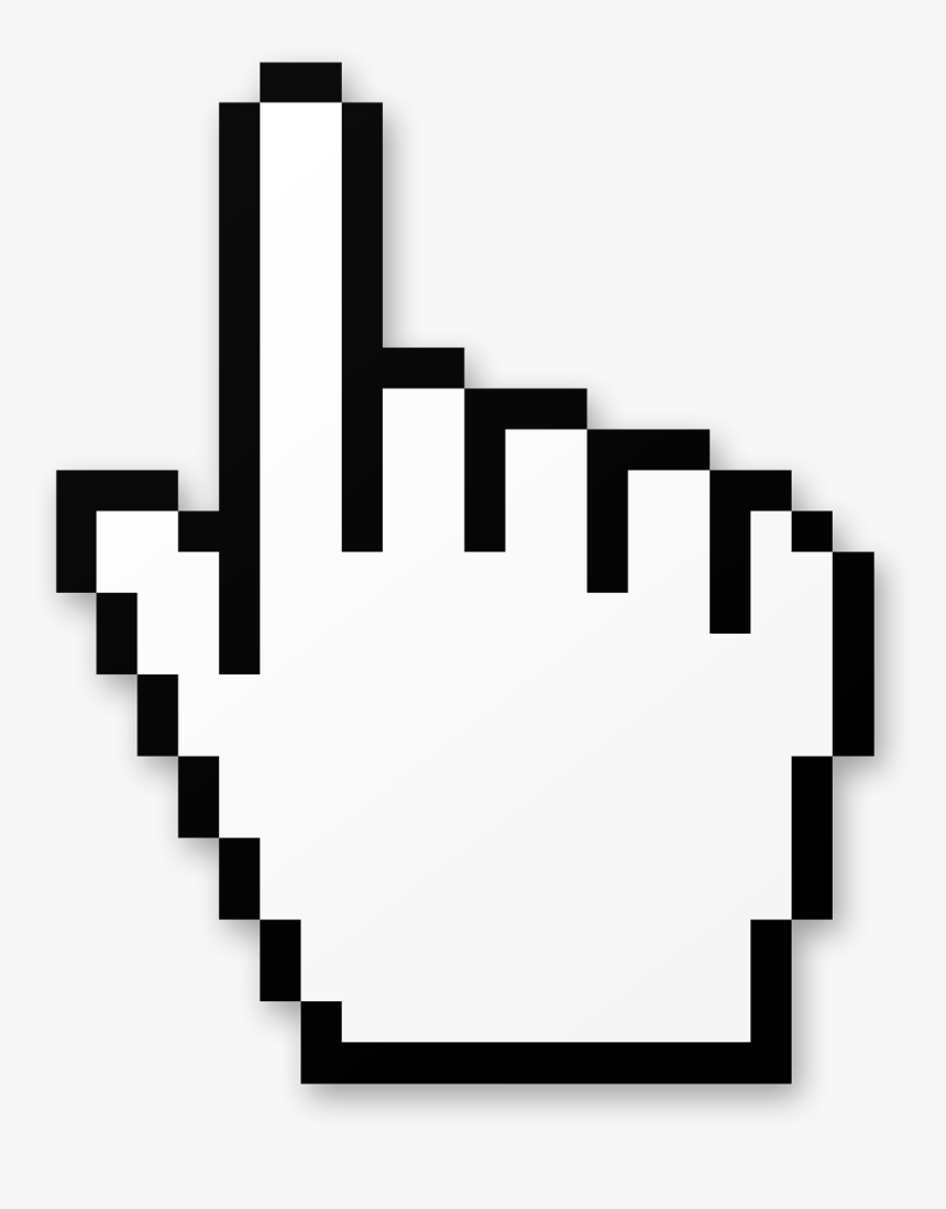 Cursor, Intro Dozenal Numerals Steve Lovelace - Hand Mouse Cursor Png, Transparent Png