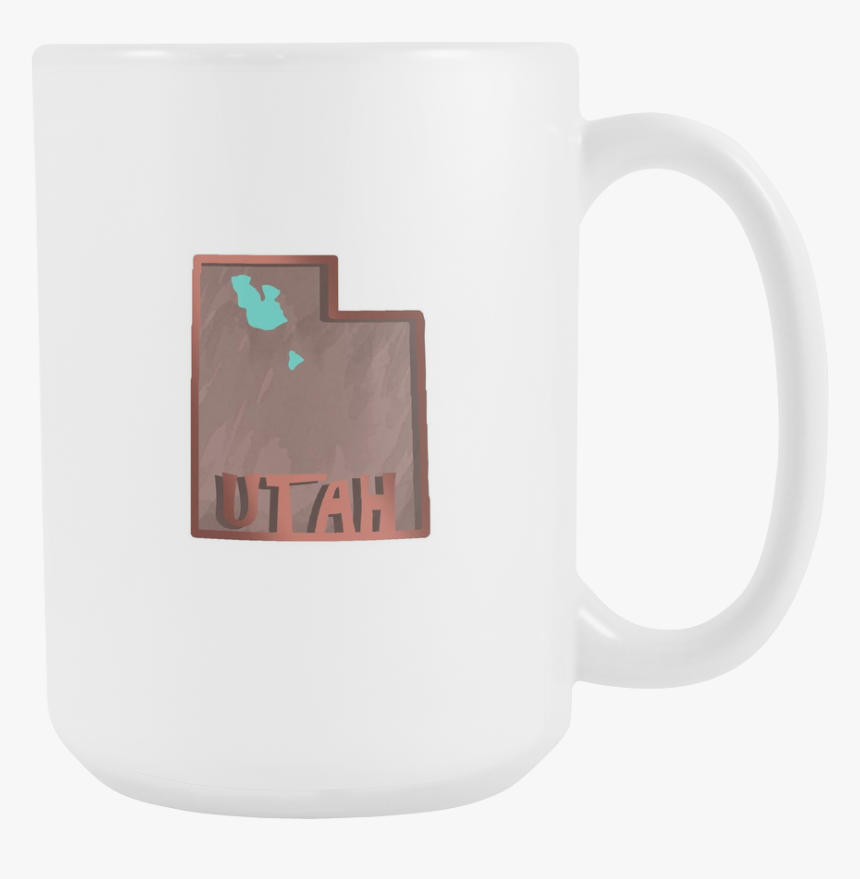 Love Utah State Flag Map Outline Souvenir 15oz Mug - Coffee Cup, HD Png Download