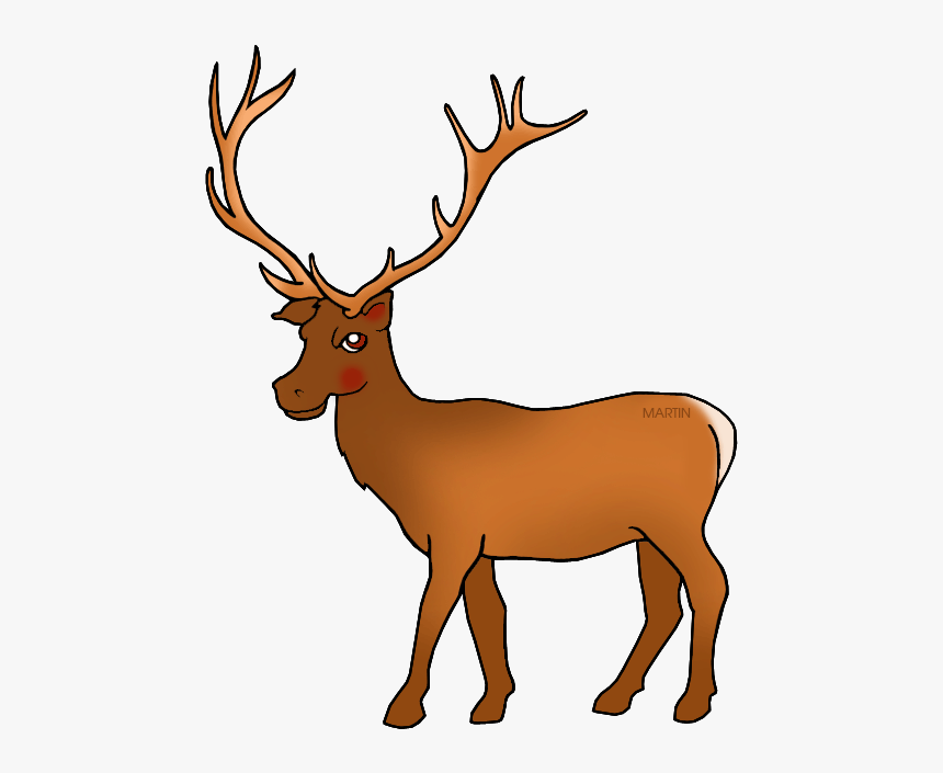 Elk Free United States Clip Art By Phillip Martin Utah - Utah State Animal Elk, HD Png Download