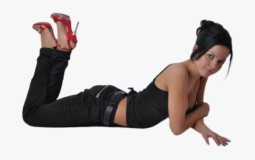 Girl Laying Down Transparent, HD Png Download