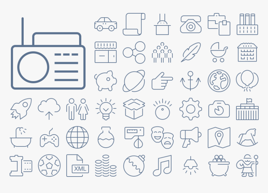 Stroke Icons, HD Png Download