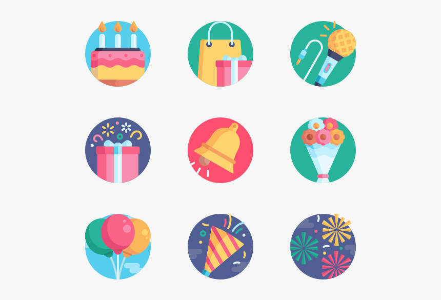 Birthday - Iconos De Cumpleños Png, Transparent Png