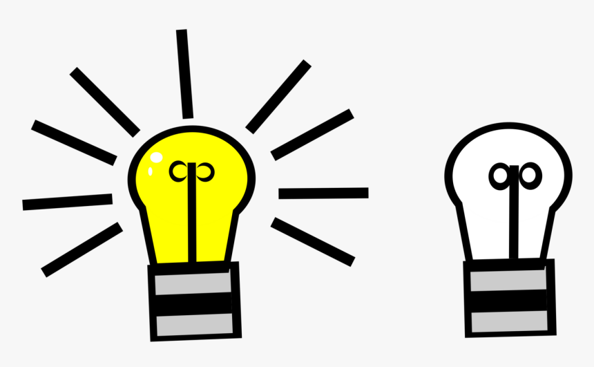 Incandescent Light Bulb Drawing Electrical Switches - Light On Clip Art, HD Png Download