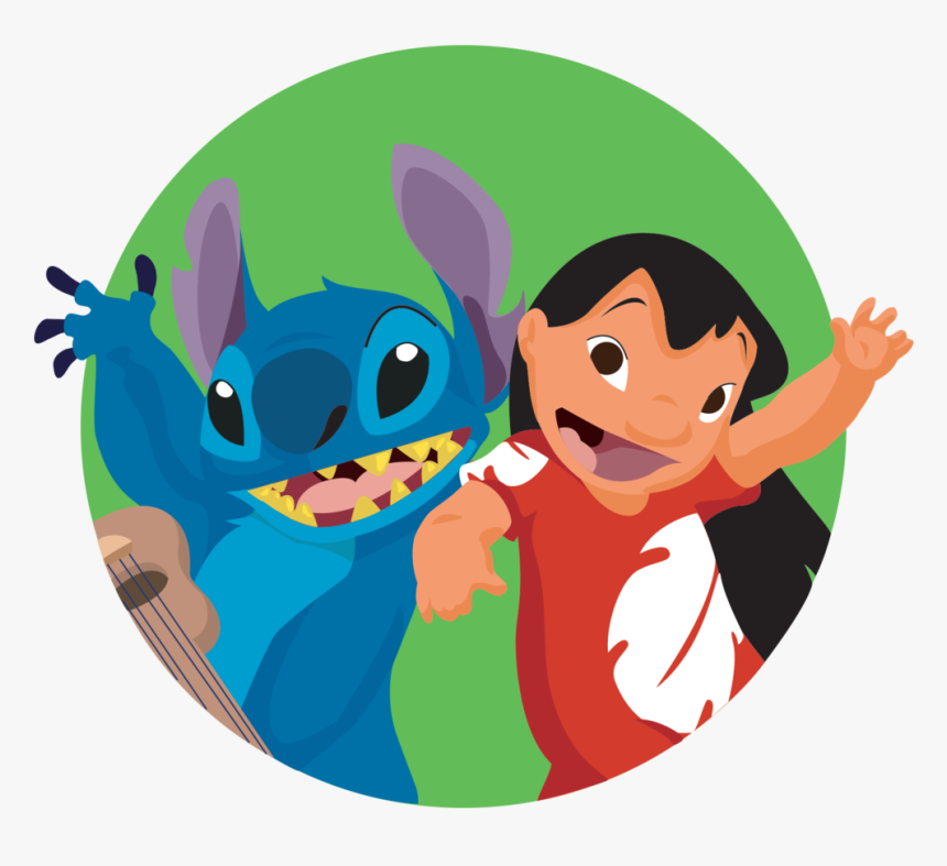 Disney Lilo & Stitch Movie Cover Silver Pendant Clipart - Lilo And Stitch Transparent Background, HD Png Download
