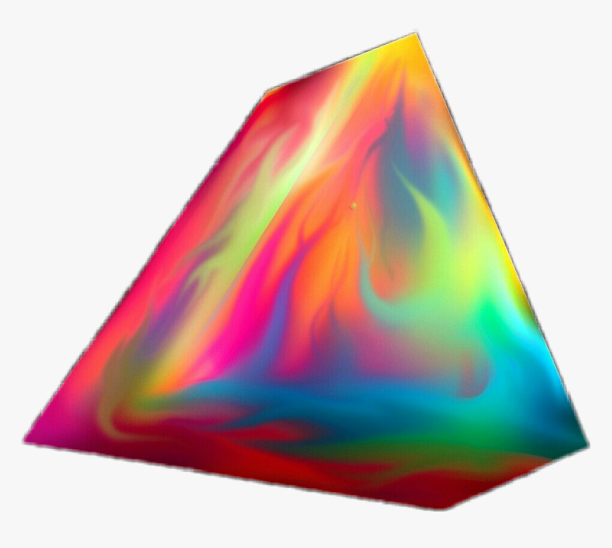 #triangle #3d #colors #colorful #3deffect @irethf5 - Art, HD Png Download