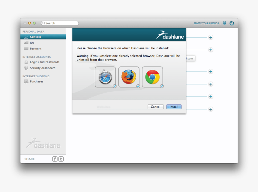 Dashlane Download For Firefox - Firefox, HD Png Download