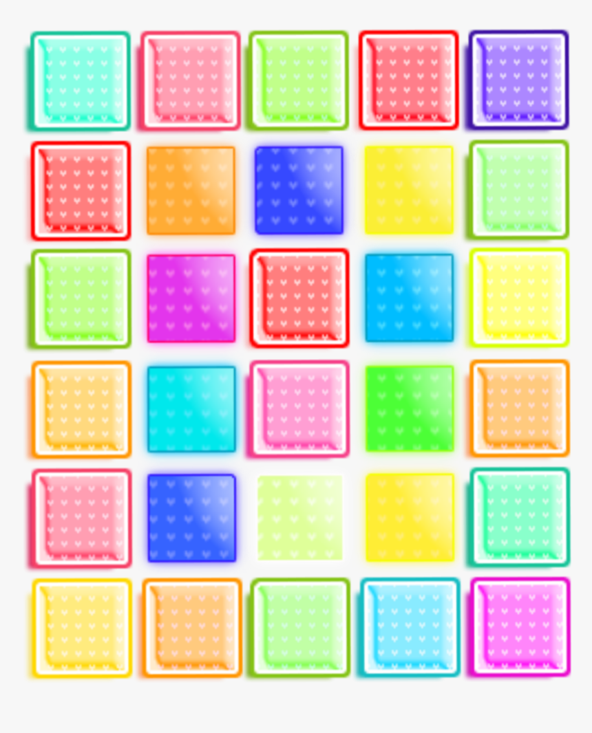 #love #square #bubble #neon #puzzle #geometric #heart - Electric Blue, HD Png Download