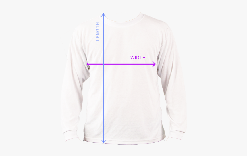 Dorkypop Shirt Measurement - Long-sleeved T-shirt, HD Png Download