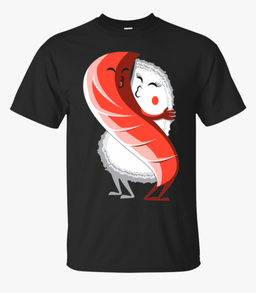 Sushi Hug Cute Kawaii Illustrative Graphic 100% Cotton - Day Of Dead Basketball, HD Png Download